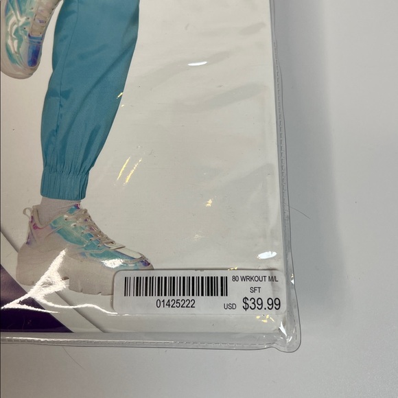 🎃NWT 1980’S WORKOUT WONDER COSTUME SIZE ADULT MD/LG 10-16 - Picture 7 of 16